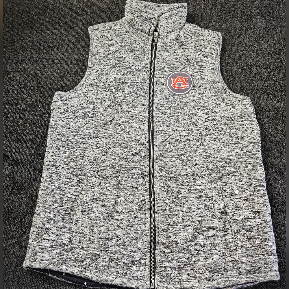 Gameday Couture Auburn University Tigers Gray Full-Zip Vest Women's Size Medium